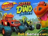 Blaze and the monster machines speed into dino valley